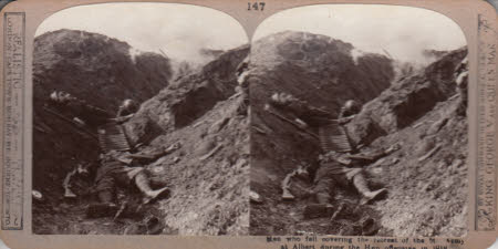 Men who fell covering the retreat of the 5th Army at Albert during the Hun offensive in 1918.
