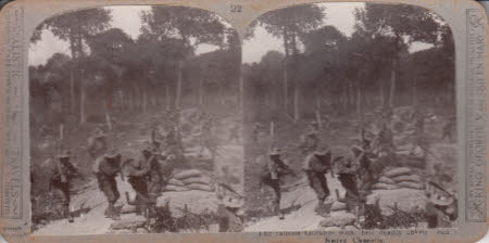 The famous Gurkhas with their deadly kukrie (?).  Nouve Chapelle.