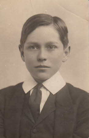 Portrait of Cyril as a boy, (head and shoulders)