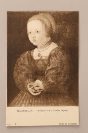 Anne of Austria (1549-1580) as a child, later Queen of Spain by Jakob Seisenegger