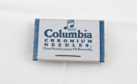 Gramophone needle card