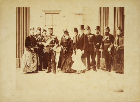 Group including King Edward VII (1841–1910) as Prince of Wales, Queen Alexandra (1844-1925) as ...