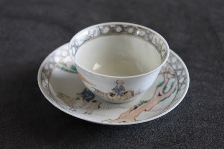 Teabowl and saucer
