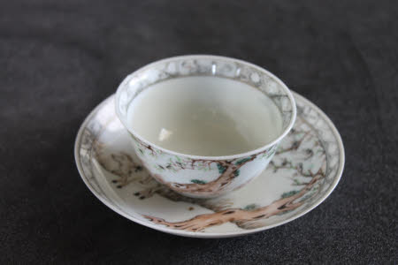 Teabowl and saucer