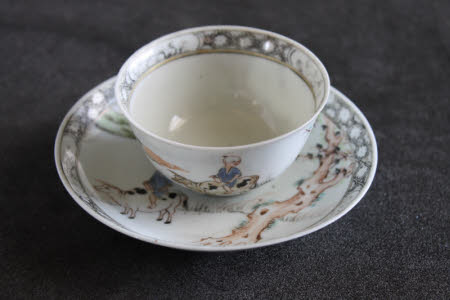 Teabowl and saucer