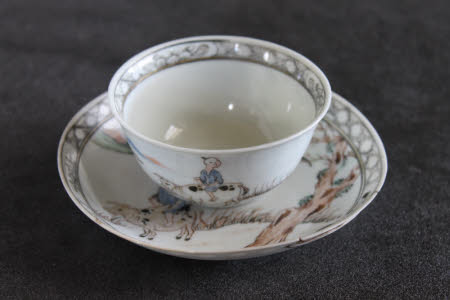 Teabowl and saucer