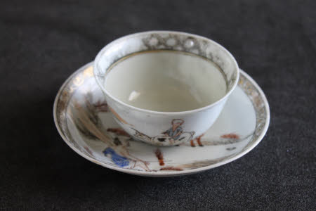 Teabowl and saucer