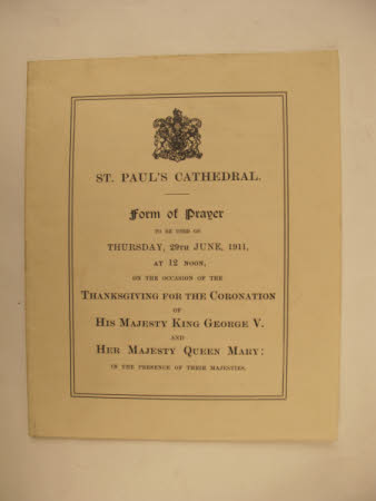 Order of service book