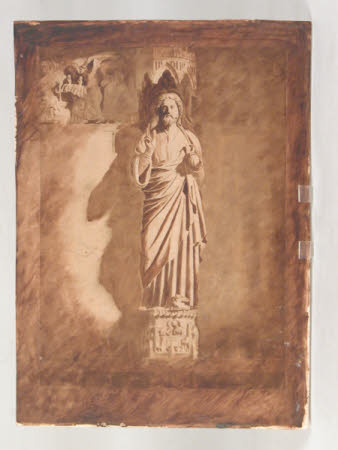 Portal figure, Christ Blessing, Rheims Cathedral