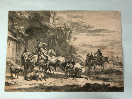 Travellers in a landscape