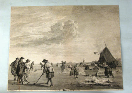 Les amusemens de l'hiver (after Adriaen van der Velde) 