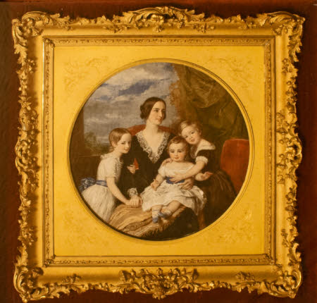 Matilda Blanche Crawley-Boevey, Mrs William Gibbs (1817-1887) with her Children, Alice Blanche ...