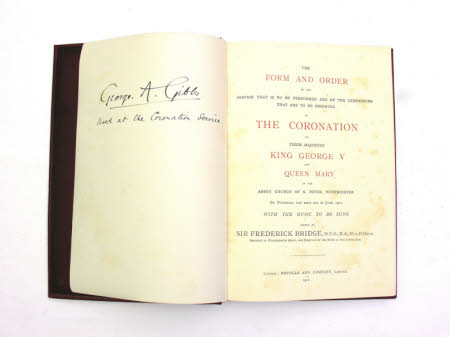 Order of service book
