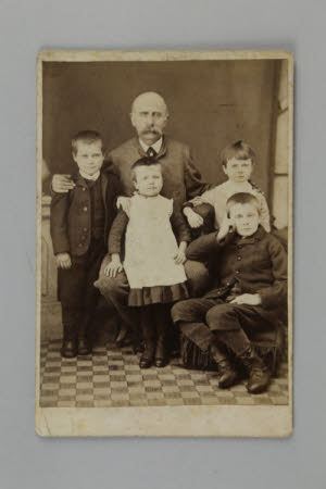 Unknown gentleman with four children