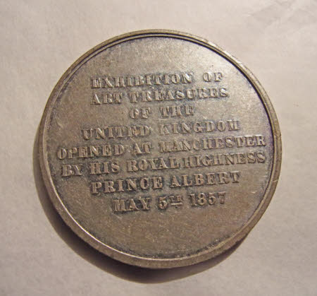 Commemorative medal for the opening of the Manchester Art Treasures exhibition on 5 May 1857