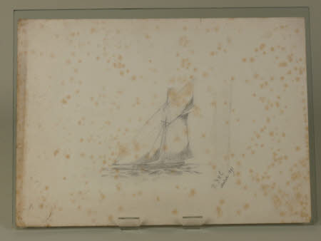 A sailing boat in full sail
