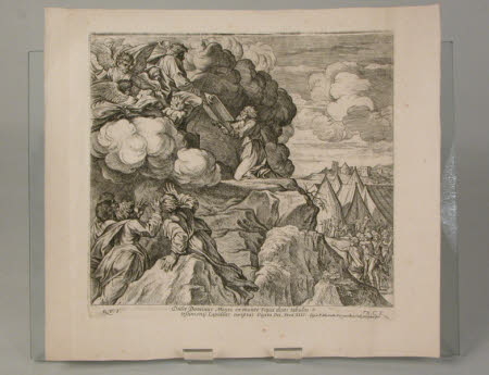 Moses receives the Tablets of the Law (after Raphael)