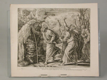 Moses striking the Rock (after Raphael)