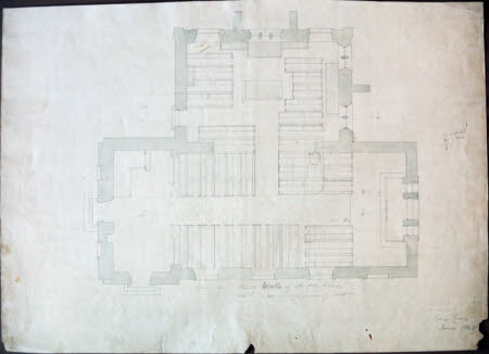 Survey plan of the church at Wimpole, Cambridgeshire