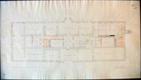 Proposal for the alteration of the ground floor of Wimpole Hall, Cambridgeshire