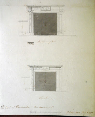 Designs for two chimneypieces for Lord Hardwicke's house in New Cavendish Street, London W.1