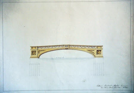 Design for the Garret Hostel bridge, Cambridge