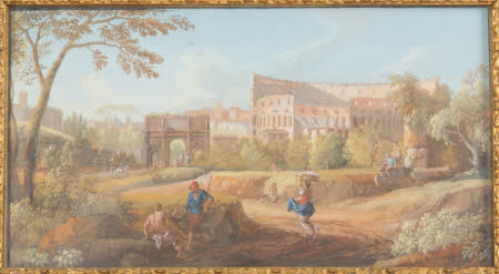 The Colosseum and Arch of Constantine, Rome