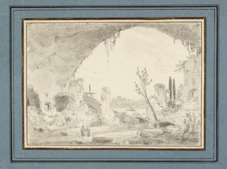 View from inside the Temple of Diana at Baia