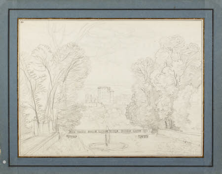A Sketch in the Garden of the Villa Aldobrandini at Frascati