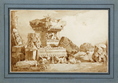 Architectural Fragments at the Villa Imperiale, Posillipo  