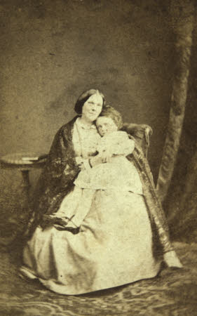 Laura Wilson Barker, Mrs Tom Taylor (d.1905) and son