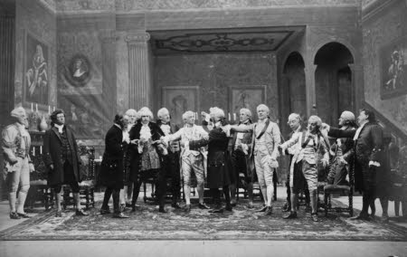 The Dinner Scene from 'The School for Scandal' by R. Brinsley Sheridan, Drury Lane, 1906