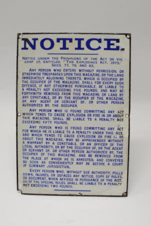 Warning sign