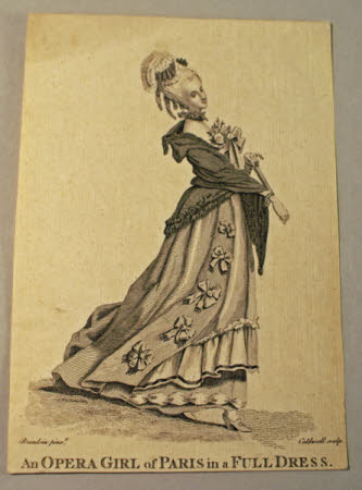 An Opera Girl of Paris in a Full Dress