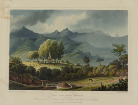 Islands of the West Indies - View from Morne Fortune, St. Lucia (after Lieutenant Caddy)