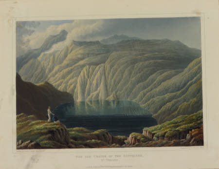Islands of the West Indies - The Old Crater of the Soufriere, St. Vincent (after Lieutenant Caddy)