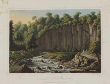 Islands of the West Indies - Basaltic Rocks, in Washilabou Valley or Cumberland Valley, St. Vincent ...