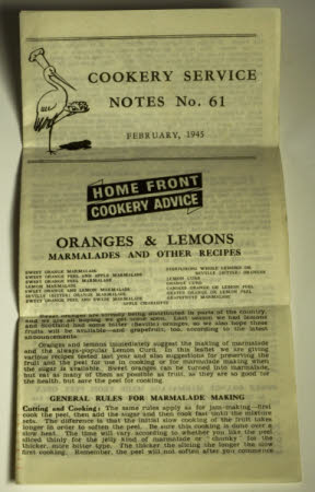 Recipe leaflet