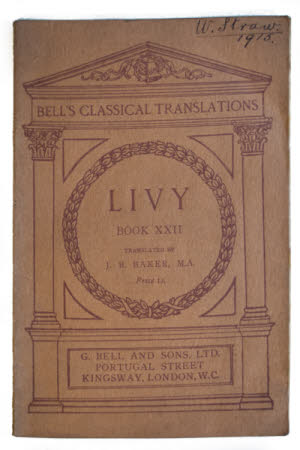 Livy's history of Rome. . Book XXII. Translated by J.B. Baker.