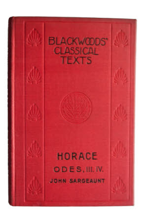 Horace-Odes. . Books III-IV by John Sargeaunt.