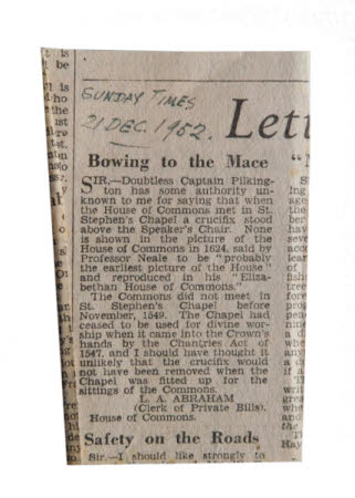 Newspaper cutting