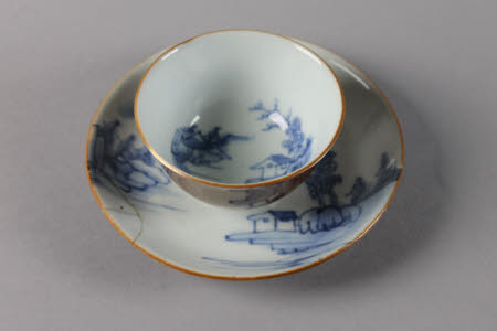 Teabowl and saucer