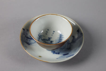 Teabowl and saucer