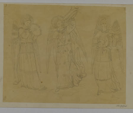Three Angels Playing Musical Instruments