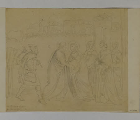 Jesus Saying Goodbye to his Mother (after Taddeo Gaddi) 