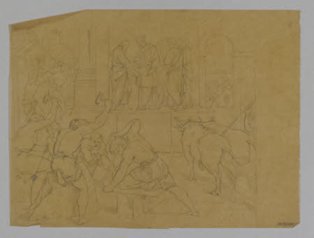 The Construction of a Temple, after Orazio Borgianni (?)