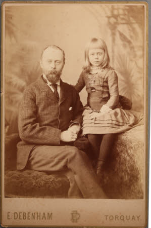 Thomas Charles Agar-Robartes, later 6th Viscount Clifden (1844-1930) with his daughter The Hon. ...