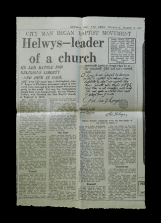 Newspaper cutting