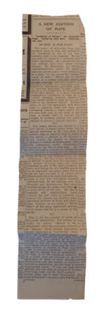 Newspaper cutting