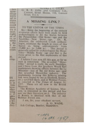 Newspaper cutting